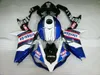 ヤマハYZF R1 07 08ブルーホワイトブラックフェアリングキットYZFR1 2007 2008 YI04のための射出成形プラスチックフェアリング