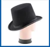 2017 Fiesta de disfraces de Halloween popular Sombrero de fibra híbrido negro Gorra de mago de Halloween Juego de rol mágico Vestir Sombrero de jazz