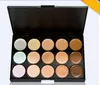 Concealer Palette 15 Färger Face Cream Concealer Facial Care Camouflage Makeup Palette med Makeup Brushes 15Colors