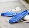 Summer couples candy color hole hole shoes Breathable beach shoes Sandals slippers