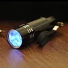 Ucuz Renkli Mini Alüminyum UV ULTRA MOR 9 LED FLASHLIGHT Blacklight Torch Işık Lambası Anahtarlık DHL ÜCRETSİZ GÖNDERİM