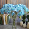 10 pçs traça borboleta orquídea flor nupcial artificial casa decoração do jardim festa flores falsas decorações de casamento multi cores233u