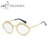 2021 Optical glasses Big Lens Metal Frame Classic Brand Designer Women Frames With Original Box