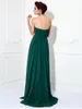 Simple Formal Evening Military Ball Dress Open Back A-line Princess Strapless Sweep / Brush Train Chiffon with Draping Criss Evening Dresses