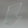 Advertising Display Clear Acrylic Plastic Sign Paper Label Card Price Tag Holder L Shaped Stand Horizontal on Table Larger Size T1.2mm 50pcs