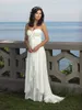 2021 White Ivory Elegant A-Line Sweetheart Chiffon Wedding Dresses Applices Pärled Plus Size Party Brudklänningar BM54238A