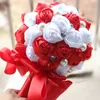 Nueva peonía rosa Flor nupcial artificial Ramo de la boda Flores Broche nupcial Ramos buque de noiva Ramo de flores de dama de honor CPA816