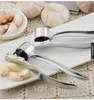 spremiaglio in acciaio inossidabile sbucciatura manuale aglio purè di aglio utensili per barbecue picnic utensili da cucina lunghezza 15,5 cm / 6,1 pollici