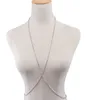Merkklauw Crystal Bra Slave Harness Body Chain Women Rhinestone Crossover Ketting Hanger Bikini Beach Fashion Body Sieraden