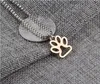 2018 pendentif collier estampillé à la main personnalisé refuge pour animaux de compagnie sauvetage patte impression chat chien amant