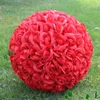 Hot Selling Kunstmatige Rose Ballen Zijde Bloem Kussen Ballen Opknoping Rose Balls Kerst Ornamenten Bruiloft Decoraties Rose Bouquet BA