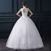 Brand New Wedding Dresses Ball Gown Formal Wedding Gowns with Flower Cap Sleeve Glamorous High Neck Keyhole Vestidos De Novia Bridal Gown