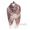 Plaid halsdukar kvinnor gitter filtar rutnät tofs wrap överdimensionerad check sjal tartan kashmir halsduk vinter halshuggning mode accessorie b228