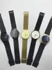 Новые роскошные мужские часы моды Женские спортивные Quartz Watch Nearlable Steel Stem Strap Ultra Thin Dial Date Clock Milanese BLA319O