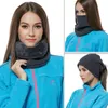 Wholesale- Winter Unisex Women Men Sports Thermal Fleece Scarf Snood Neck Warmer Face Mask Beanie Hats Bicycle Scarf Women