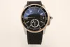 42mm High Quality Automatic Movement Men Watch Full Fuction Black Dial Rubber band