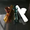 Color funnel chimney glass bongs accessories Glass Smoking Pipes colorful mini multi-colors Hand Pipes Best Spoon glas