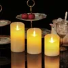 Flameless Candle led night light Battery Realistic Moving Set of Candles With remote control 5 6inches