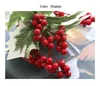 22cm / 8.6 tum Höjd Konstgjord Berry Flower Craft Simulering Fake Blommor för sängkläder Ställer in Bröllopskammare Dedcoration och tillbehör
