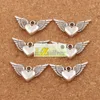 Angel Heart Wings Spacer Charm Beads Pendants 200pcs lot Antique Silver Alloy Handmade Jewelry Findings & Components DIY L189253y