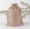 Cotton Linen Drawstring Gift Bags Canvas Jewelry Pouches Muslin Packaging Case Wedding Favor holder 10*13cm 100pcs/lot