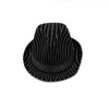 Nouveau rayé hommes femmes soleil chapeaux doux Fedora Panama chapeaux extérieur Stingy bord casquettes adultes jazz casquette mode rue chapeaux GH-3