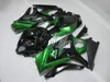 Toppförsäljning Mold Fairing Kit för Suzuki GSXR1000 07 08 Gröna svarta Fairings Set GSXR 1000 2007 2008 OY48