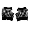 Hela fs 2st Fish Net Elastic Short Gloves Fingerless Mantens för Ladies188V