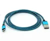 High Speed 1M 3FT 2M 6FT 3M 10FT Micro V8 5pin Type C Braided Nylon Fabric USB Data Sync Charging Cable for Samsung S8 S7 S6 HTC Cellphones