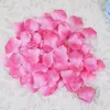 1000pcs Fashion Atificial Polyester Flowers for Romantic Wedding Decorations Silk Rose Petals confetti New Coming Colorful