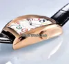 New Crazy Hours Color Dreams 8880 CH Black Dial Automatic Mens Watch Rose Gold Case Leather Strap High Quality Gents Watches Hello286o