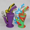 Nueva llegada mini tambor de silicona tubería de agua plataformas de vaso de silicona bongs portátiles irrompibles 9 colores para elegir libre de DHL