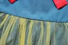 2017 la vendita calda bambini INS tutine blu della neonata del merletto della tuta bambini un pezzo vestiti estate del bambino del ponticello bambino neonato cute arco