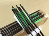 50PK Plastic archery arrow nocks for ID 7.76mm aluminum crossbow arrow half moon shape green color