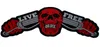 Large LIVE FREE OR DIE Motorcycle Biker Rocker Patch MC Back Motorcycle Vest Big RED Patch 14" Free Shipping