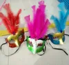 Barra della maschera di piume leggere Masquerade Mask Halloween Bancarella del mercato che viaggiano prodotti caldi Led Rave Toy