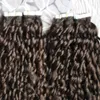 Mongolijska perwersyjna taśma kręcona w ludzkich włosach przedłużenia 200G 80pcs Afro Kinky Curly Hair Skin Skórka Bieśnia Hair Extensons8758049