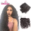 4PCS بيرو الموجة الطبيعية المنك الحياكة الشعر مع 13x4 الرباط أمامي إغلاق Greatremy المنك العذراء حزم الشعر الإنسان مع الأذن إلى الأذن أمامي