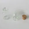 Wholesale- 100 x 10ml Small Glass Bottles Vials Jars With Cork,1/3oz Corks Stopper Decorative Corked Tiny Clear Wising Glass Bottle