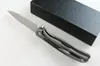 Specialerbjudande Ryssland D2 Steel Flipper Folding Kniv 60HRC StoneWash Finish Blade Titanium + G10 Handtag Survival Tactical Knives EDC Verktyg
