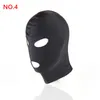 Nowy przylot gier dla dorosłych Fetysz maska ​​kaptura BDSM BONDAGE Black Spandex Mask For For Pary 4 specyfikacje do wyboru 5792109