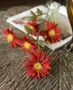 7pcs/lot Colorful Artificial Flowers Silk Daisy Flowers Fake Flowers DIY Wedding Party Decoration Home Vases Decoration