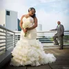 2017 Plus Size Dubai Arabisch Einfache Brautkleider Meerjungfrau Geraffte Drapierte Robe De Marriage Schatz Lange Bodenlangen Bridakl Kleider