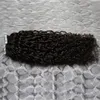 Kinky Curly Virgin Brasilian Hair Tape In Human Hair Extensions 40pcs / Set 100g Skin Weft Hair Extensions