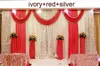 3m*4m 3m*6m 4m*8m Wedding Backdrop Swag Party Curtain Celebration Stage Performance Background Drape Silver Sequins Wedding Favors Suppliers