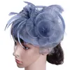 Exklusiv Lady Hat Cambric/Ostrich Hair High-End Hats Party Hats for Wedding Halloween Party med gratis frakt