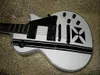 Custom Shop White Cross Sw Elektrische Gitaar Ebony Fingerboard Witte en zwarte gitaren uit China