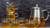 Clear Handmade Mini Kungfu Tea Coffee Milk Tea 100 ML Glass Cups Heat Motsting XB1