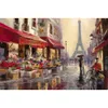 Zeitgenössische Kunst Ölgemälde April in Paris Brent Heighton Canvas-Reproduktion Französische Straße Moderne Landschaften Hand-lackierte Wanddekor