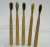 brosse à dents de charbon de bois en bambou